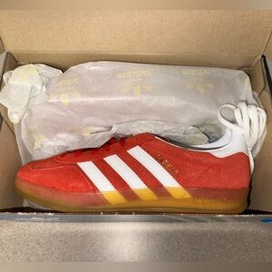 Adidas Gazelle Red Suede Sneakers- NWT